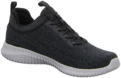 Skechers mens Elite Flex - Hartnell Fashion Sneaker, Black/Grey, 9.5 US | Image 4