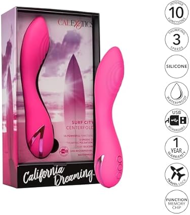 CalExotics California Dreaming Surf City Centerfold Intense Thumping Massager 600 g