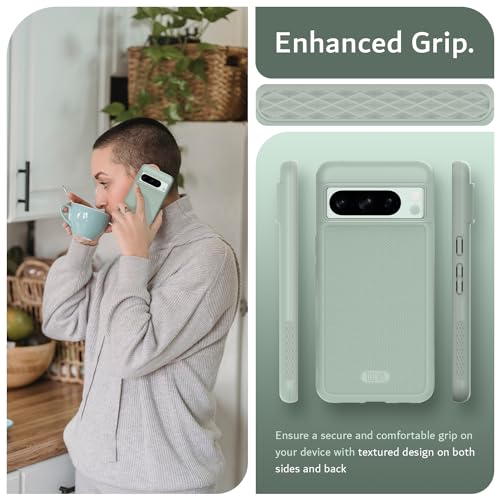 Image of TUDIA MergeGrip Magsafe Compatible for Google Pixel 8 Pro Case - Green Lily