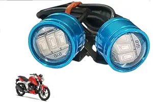 Blue colour 6 Led Strobe Light for Bike | Warning Emergency Police Light | Motorcycle Strobe Light | Compatible with TVS Apache RTR 160 4 V