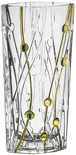 Vase en verre cristal transparent, décoration personnalisée salon