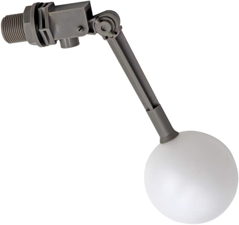 3/4 Float Valve for Water Tank Plastic Water Float Valve with Adjustable Arm Automatic Fill for Pool, Livestock Waterer