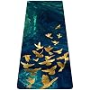 nuveti Printed Travel Yoga Mat-1/16 Inch Thick Non Slip Fitness Workout Mat with Carrying Bag, Foldable Lightweight Suede & Natural Rubber Yoga Mat for Yoga Pilates and Fitness 72 L x 24 W x 1.5mm