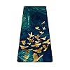 nuveti Printed Travel Yoga Mat-1/16 Inch Thick Non Slip Fitness Workout Mat with Carrying Bag, Foldable Lightweight Suede & Natural Rubber Yoga Mat for Yoga Pilates and Fitness 72 L x 24 W x 1.5mm