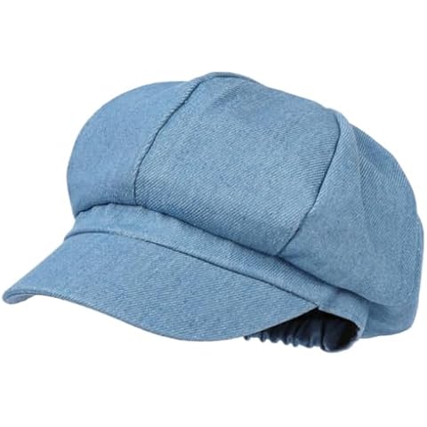 Classic Light Blue Beret Newsboy Cap for Women Cover