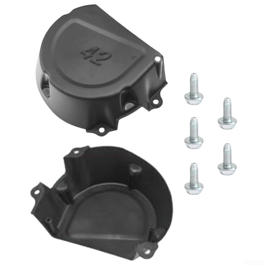 Kit di 7 cinghie di protezione per tosaerba John-Deere D130 D105 D125 D110 E130 E100 LA125, protezioni laterali sinistra e destra con viti, protegge le cinture da rocce e detriti, riduce i detriti