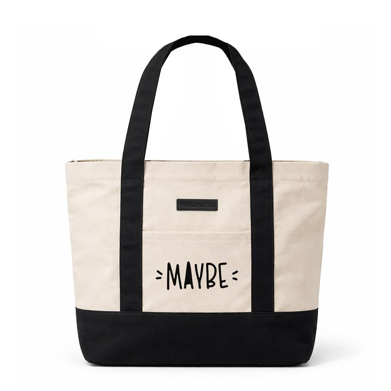 Image of The Purple Tree Cotton Tote Bags for Women (pack of 1) Women Tote Bag, Eco Friendly Tote Bag, Reusable Tote Bag, Shopping Bag, College Bag