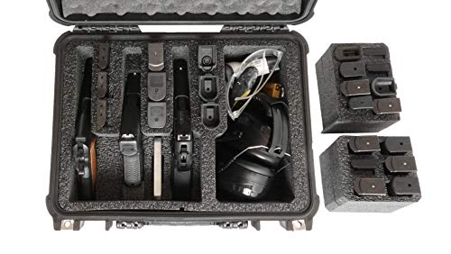 Case Club 3 Pistol & Accessory & Up To 23 Magazines Pre-Cut Waterproof Case With Silica Gel To Help Prevent Gun Rust (Gen 2) #TOP2
