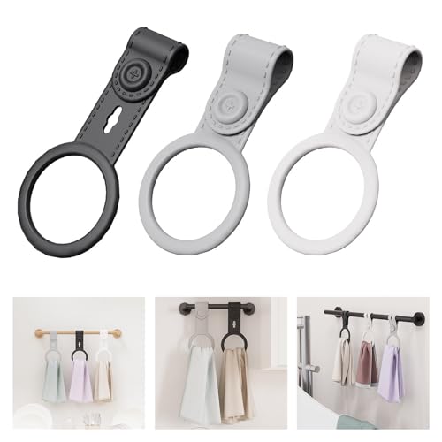 Porte-serviettes moderne simple en élastomère de haute qualité avec fixation murale - 3