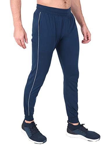 Image of Zeffit Men's Pc Cotton Ankle Grip Track Pant