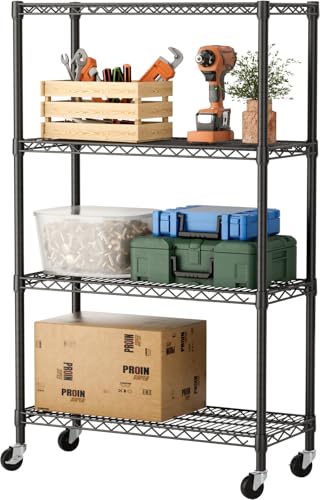 SINGAYE 4 Garage Heavy Duty Shelving Unit Kitchen Pantry Close