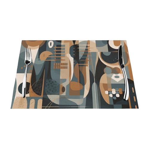 Sets de table tissés lavables pour stopper les taches et la chaleur