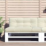 Fangmaliuyun Cream Pallet Cushion 47.2x15.7x3.9 in UV Resistant Polyester Seat Cushion for Patio Furniture Office Chair Dining Bench Indoor Outdoor Use