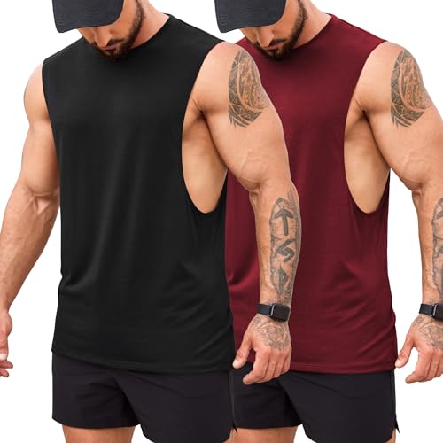 Débardeur de gym respirant COOFANDY débardeur entraînement sans manches pour musculation intense S