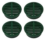 4' Outdoor Round Flat Drain Grate Cover (4, Green)