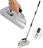 Eine sandlöffel mit einem Langen sandlöffel und einem Breiten edelstahlmessgerät sowie EIN Langer sandlöffel mit einem stahlgriff ideal für die unterwasserschatzsuche