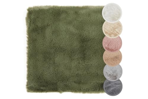 -LUXOR- living Sitzkissen Coste - Kunstfell Stuhlauflage als Deko...