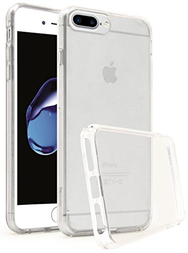 Bastex iPhone 7 Plus Case, Slim Fit Flexible Clear Transparent Rubber Back Cover Fused Clear Side Bumper Snap Case for Apple iPhone 7 Plus / 7 Pro