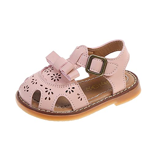 Children's Girls Summer Speep Toe Sandals Bow Flat Bottom Toddler Shoes For Infant/Toddler Baby Girl Shoes 6-12 Months