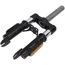 Cryfokt 15 Inch Front Suspension Fork, 2 Fork Suspension Electric Scooters Shock Absorption Set with Reflector Mirror, Universal Electric Scooter Spring Fork for Most Electric Scooter