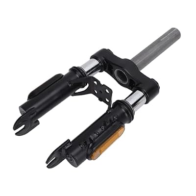 Cryfokt 15 Inch Front Suspension Fork, 2 Fork Suspension Electric Scooters Shock Absorption Set with Reflector Mirror, Universal Electric Scooter Spring Fork for Most Electric Scooter
