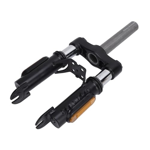 DUIMIMI Horquilla Delantera para Scooter eléctrico de 15 Pulgadas con reducción de vibración, Amortiguador y Espejo Reflector, Ajuste Universal para la mayoría de Scooters