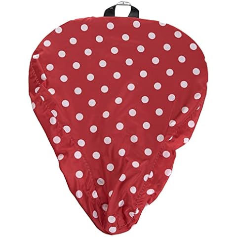 Basil Sattelbezug Rosa-Saddle Cover, Red White Dots Cover