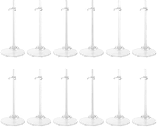 Miniatura 1 de Garneck 15Pcs Doll Stands, Transparent Doll Stand Display Holders Mini Doll Support Stands Doll Accessories up 11 to 13 Inch Dolls