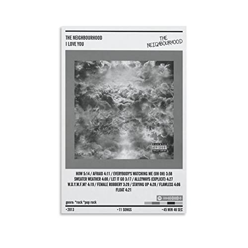 Poster The Neighbourhood I Love You impression toile decoration murale paysage sportif bureau