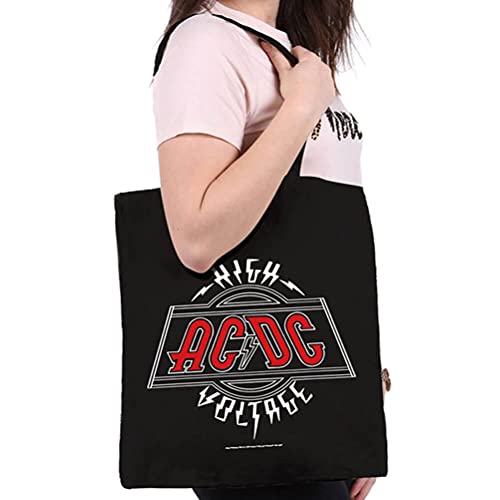 Bolsa de algodón AC/DC multicolor: bolsa de mano ecológica y resistente GB eye 2