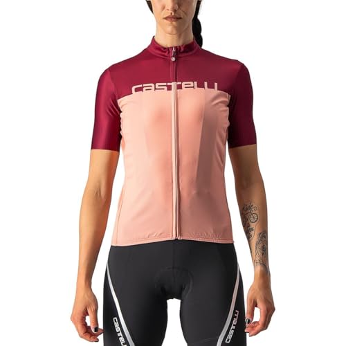 CASTELLI Damen Velocissima Jrs Sweatshirt, Erröten/Bordeaux, L EU