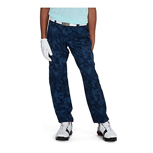 Under Armor Boys' Match Play Printed Pants, Academy/Jade/Academy, 16
