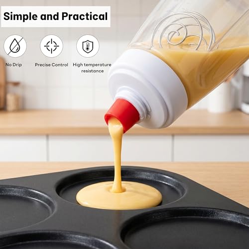Pancake Batter Dispenser Bottles--2 Pcs DROPS TO - image 6