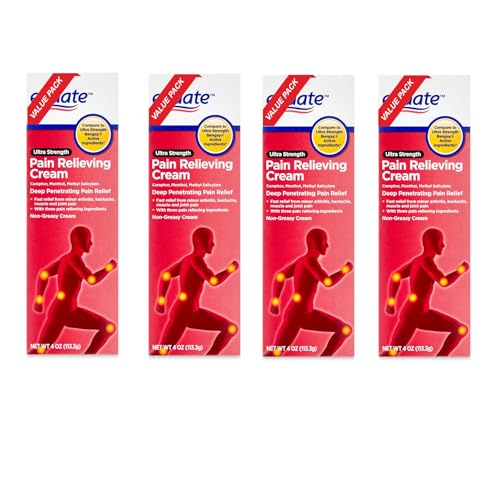 Equate Ultra Strength Pain Relieving Cream, Equate Ultra Strength Pain Relieving Cream Muscle Rub, 4 oz, Pack of 4