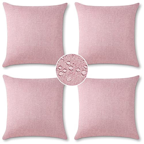 Housse de coussin extérieur imperméable 45x45 cm rose OTOSTAR