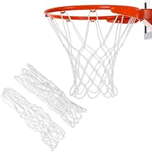 2Pack 8 Loops Mini Basketball Net Replacement, Heavy-Duty Nylon Little Small Basketball Net for Indoor Door Room Walls 8"-10.25" Hoop