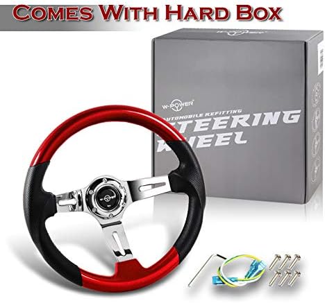 Miniatura 10 de W-Power - Volante de 3 radios (4.0in, 5.3in), color cromo