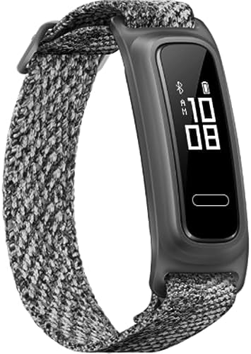 HUAWEI Band 4e Smart Band, Fitness Tracker with Shoe Wearing Design and Basketball Mode, 2 Weeks Battery Life, 5ATM Waterproof, 6-Axis Motion Sensor, Professional Running Guidance, Misty Grey