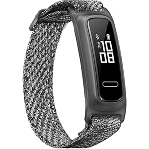 HUAWEI Band 4e Smart Band, Fitness Tracker with Shoe Wearing Design and Basketball Mode, 2 Weeks Battery Life, 5ATM Waterproof, 6-Axis Motion Sensor, Professional Running Guidance, Misty Grey