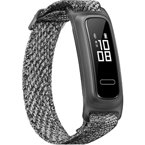 HUAWEI Band 4e Smart Band, Fitness Tracker with Shoe Wearing Design and Basketball Mode, 2 Weeks Battery Life, 5ATM Waterproof, 6-Axis Motion Sensor, Professional Running Guidance, Misty Grey