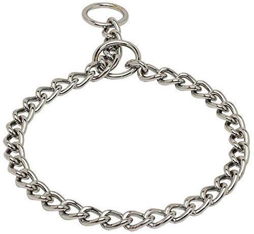 RvPaws Chrome Plated Dog Collar Choke Chain Belt for All Breed Size Dogs 10 Inch - 63 cm (B09QL4C36X) Amazon Price History, Amazon Price Tracker