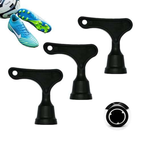 XMHBG 3 Pack Football Boot Stud Wrench - Professional Stainless Steel Replacement Tool Easy Stud Removal & Adjustment Tool for Soccer, Rugby & Golf Cleats