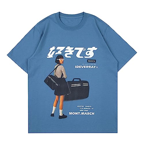 Vamtac Mens Oversized Graphic Tees Japanese Shirt Oversize T Shirts For Men Graphic T-Shirts Oversized Vintage Oversized Tee #TOP11