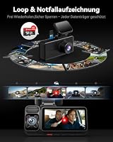 REDTIGER F17 4K 3-Kanal Dashcam, 5G WiFi mit GPS und 64GB Karte, Parkmodus – Ansicht 6