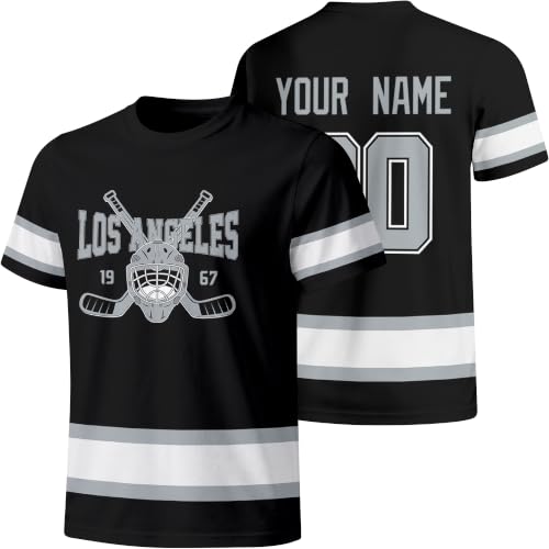 ANTKING Los Angeles T Shirt Custom Short Sleeve Name Number for Men Gift