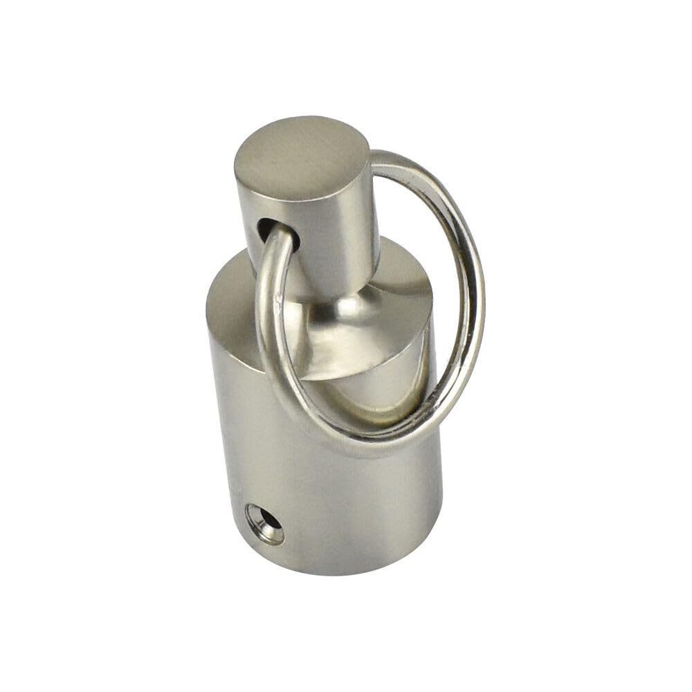 Sash Heritage Solid Cast Brass Metal Pole End Cap for 25mm Diameter Pole - Satin Nickel