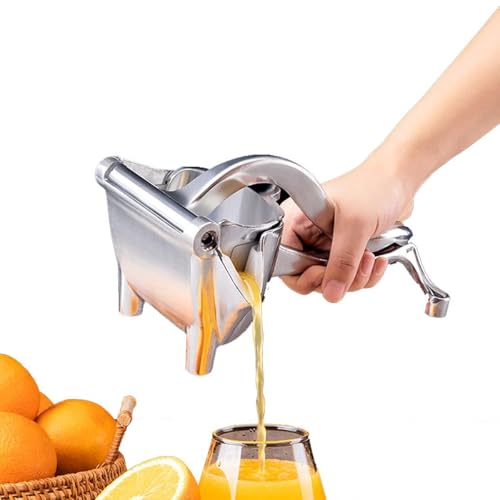 Waaoonne Juicer, Zitruspresse Manuell, Aluminiumlegierung Fruchtsaftpresse, Große Obst-Handpresse mit ergonomischem Griff, Abnehmbarer Entsafter, Leicht zu reinigendes Obst-Entsafter-Werkze