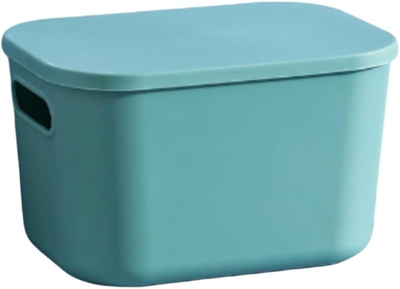 4-Pack Colorful Storage Bins with Lids Stackable Storage Container for Organizing, Storage Boxes with Handle for Shelves, Storage Bin for Craft(9.84 * 7.09 * 5.9lnch)