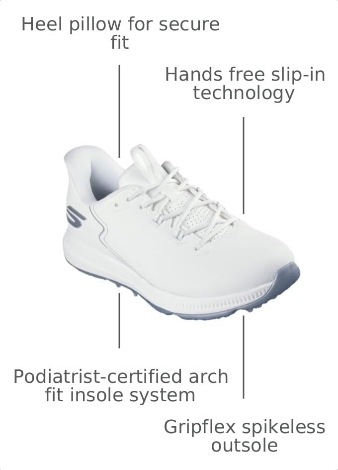 Image of Skechers GO GOLF Elite 6 Slip-in Archfit Spikeless Golf Shoe