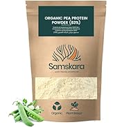 Erwteneiwit (83%) in biologisch landbouwpoeder, gefermenteerd, zacht, zijdeachtig, biologisch ...